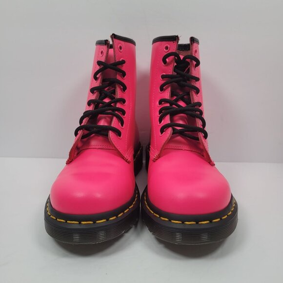 Dr. Martens Women's Pink Smooth 1460 Leather Lace Up Boots US Size 6 NWOT - Picture 3 of 10